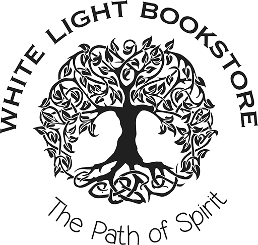 White Light bookstore black and white logo